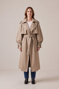 Trench long Rebeca Paris beige