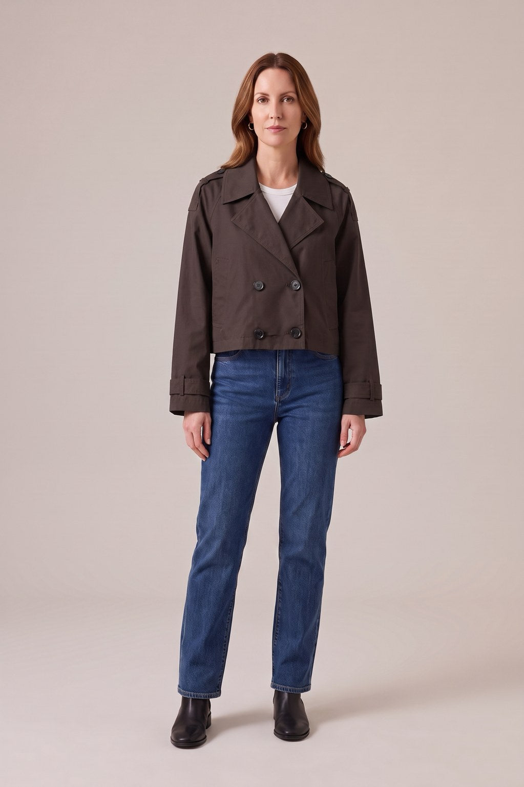 Trench croisé Rebeca Paris marron