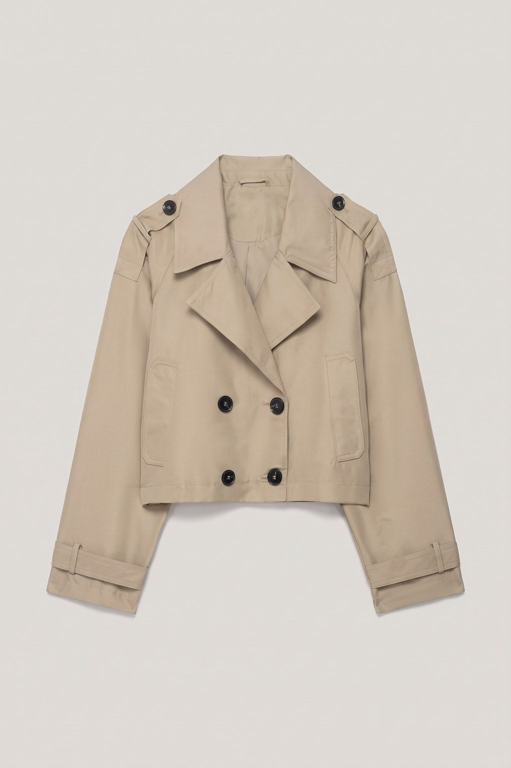 Trench croisé Rebeca Paris beige à plat
