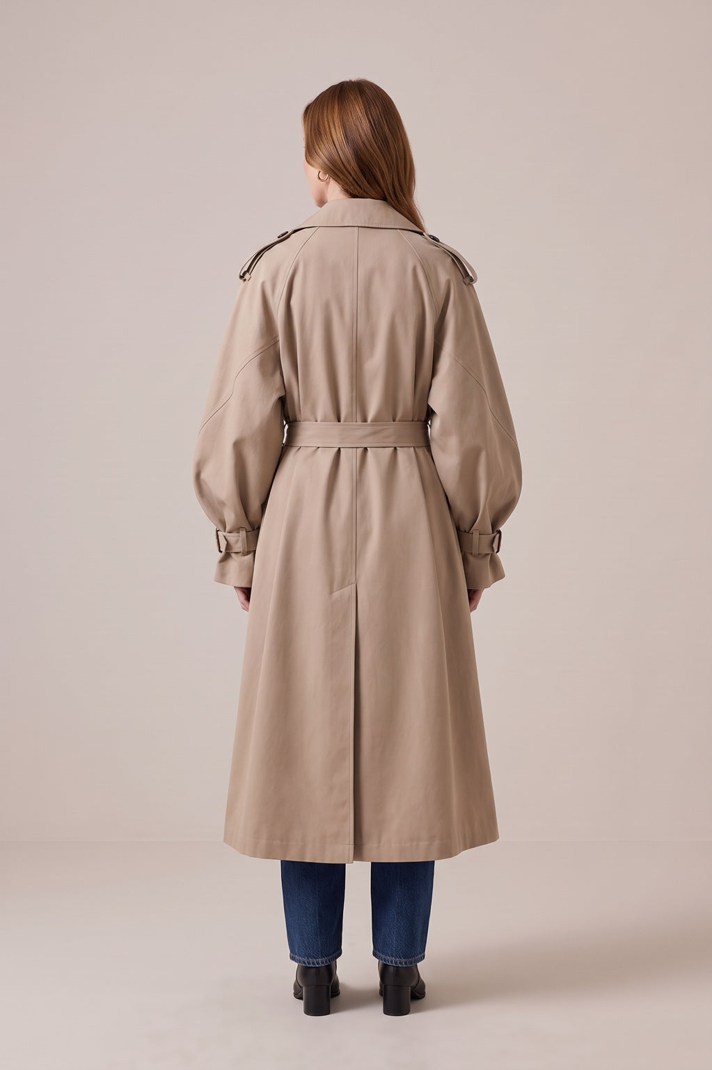 Trench long Rebeca Paris beige